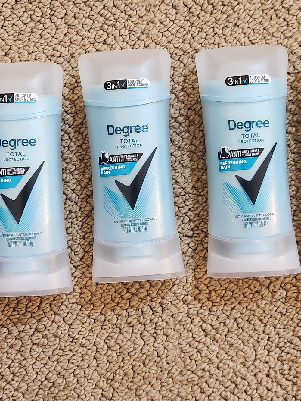 Brand New Women's Degree Total Protection Refreshing Rain Deodorant 2.6 oz